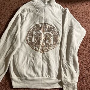 Bella Canvas White Tee with Gold Rose Design